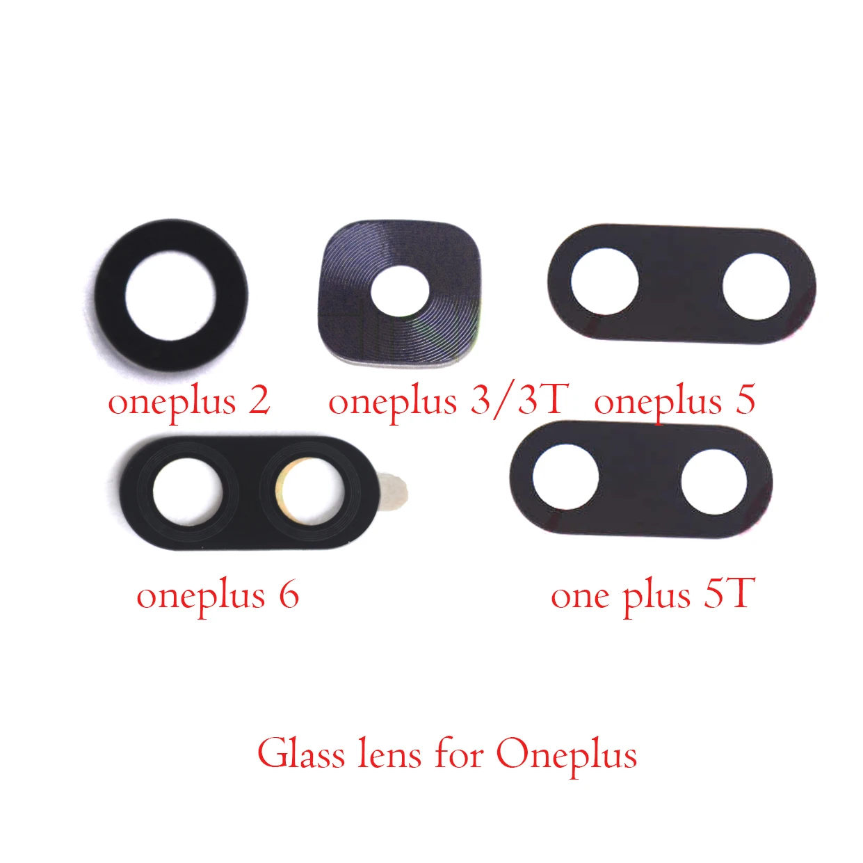 Задняя камера со стеклянным объективом для oneplus 1 2 3 3T 5 5T 6T 7 pro oneplus 7 pro с наклейкой