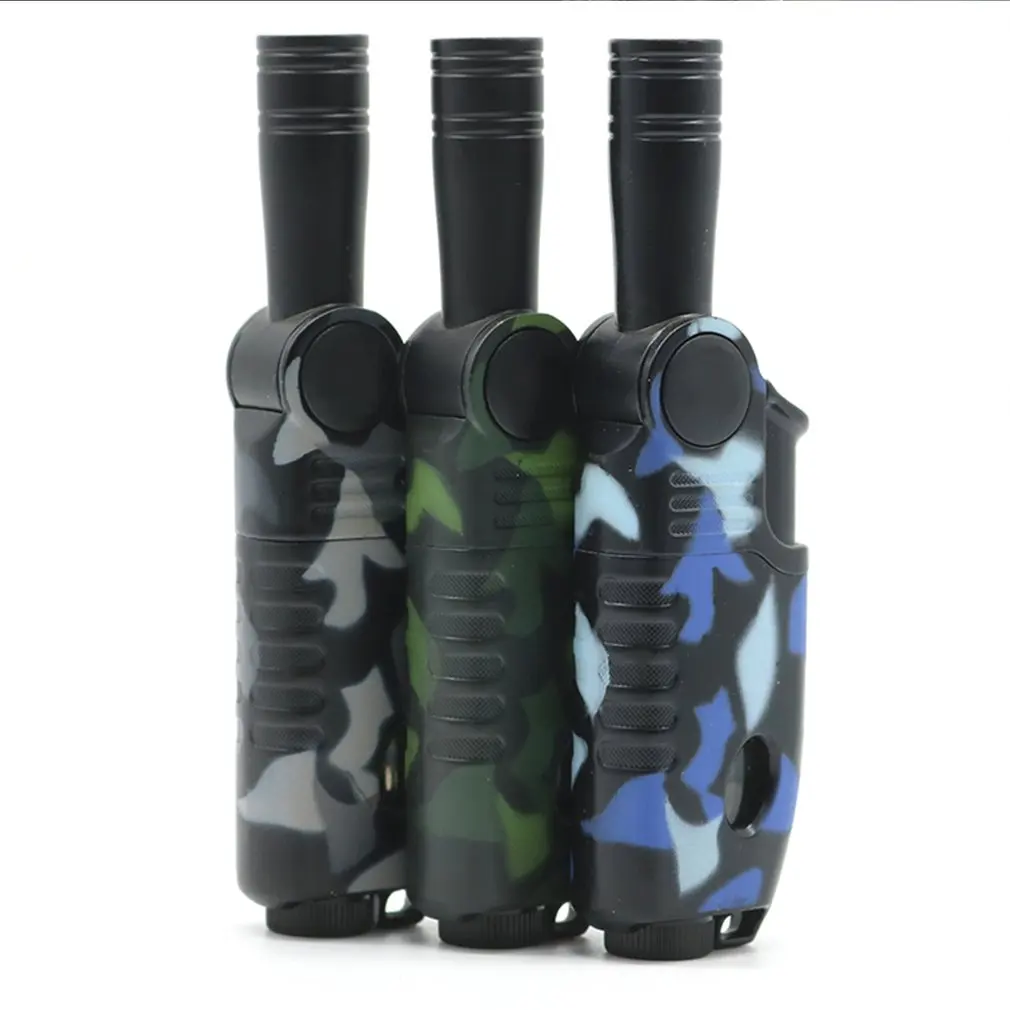 Прямая газовая зажигалка Бутановая Зажигалка в форме распылителя ветрозащитная