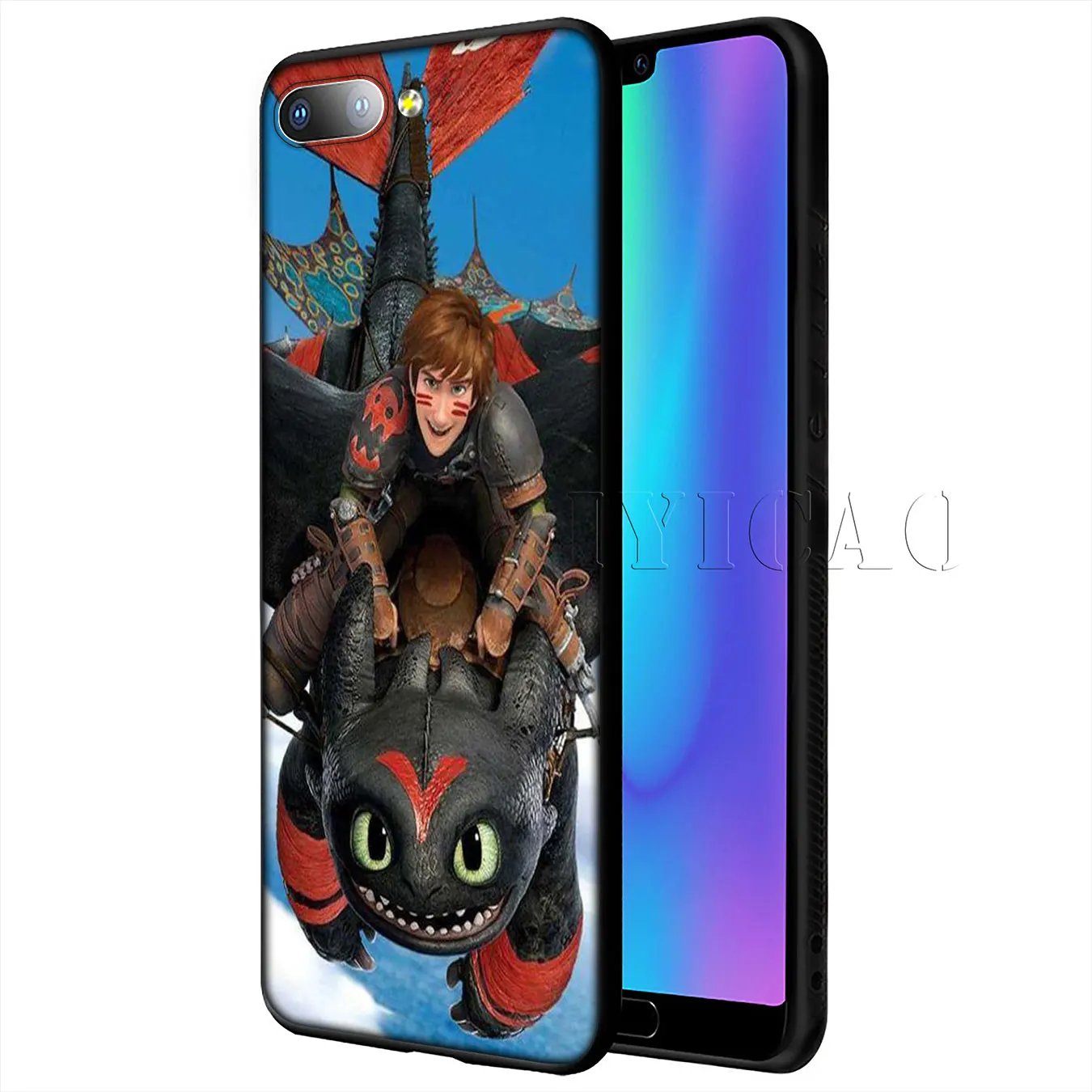 IYICAO Беззубик Как приручить дракона мягкий чехол для Huawei Y9 Y7 Y6 Prime 2019 Honor 20 8C 8X 8 9 9X 10