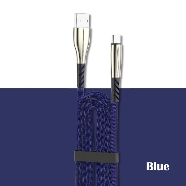 Blue CXV type C USB кабель для samsung Note 9 Plus huawei P20 кабель передачи данных для быстрой зарядки для Xiaom Mi 6 usb type-C кабель для мобильного телефона - Цвет: Blue