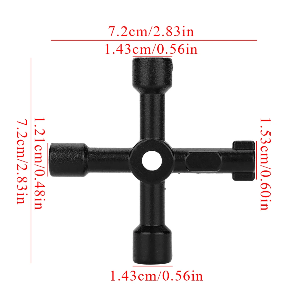 4 ходовой Многофункциональный Универсальный крестообразный ключ цинковый сплав