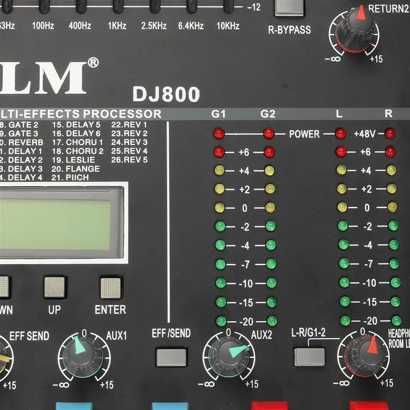 ELM Профессиональное аудио DJ микшерный пульт 8 каналов DJ аудио караоке звук микшер с USB DSP цифровые эффекты процессоры