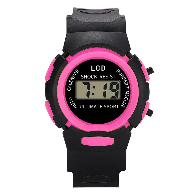 Student Boys Girls Watches Fashion Analog Digital Sport LED Electronic Children Wrist Watch Kids Clock Gift /DD | Наручные часы