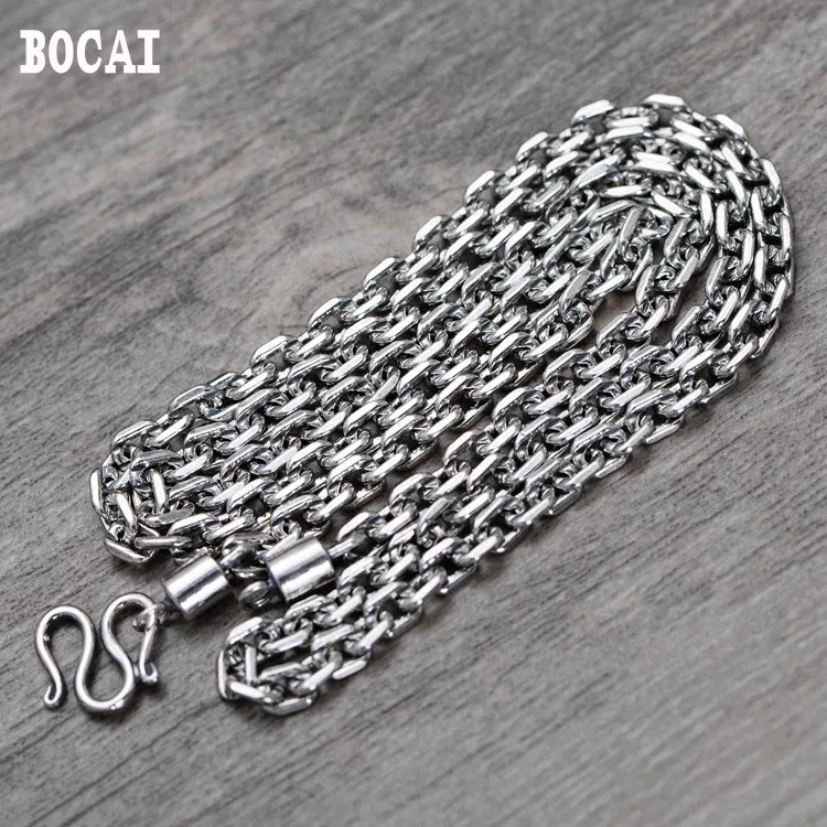 Мужское ожерелье из тайского серебра 925 пробы с цепочкой 4 мм|silver men|necklace newnecklace