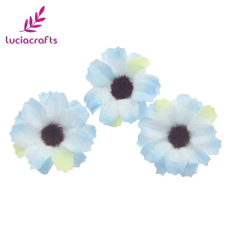 Color 3 10pcs 10 шт/20 шт 3,5 см Искусственный Цветок голова поддельный цветок для скрапбукинга дома Рождественская вечеринка Свадебный венок украшения DIY A1006 - Цвет: Color 3 10pcs