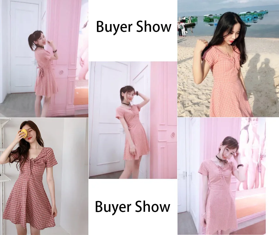 Желтое женское летнее платье розовое клетчатое с запахом Vestidos De Verano 2019 Fiesta Cortos