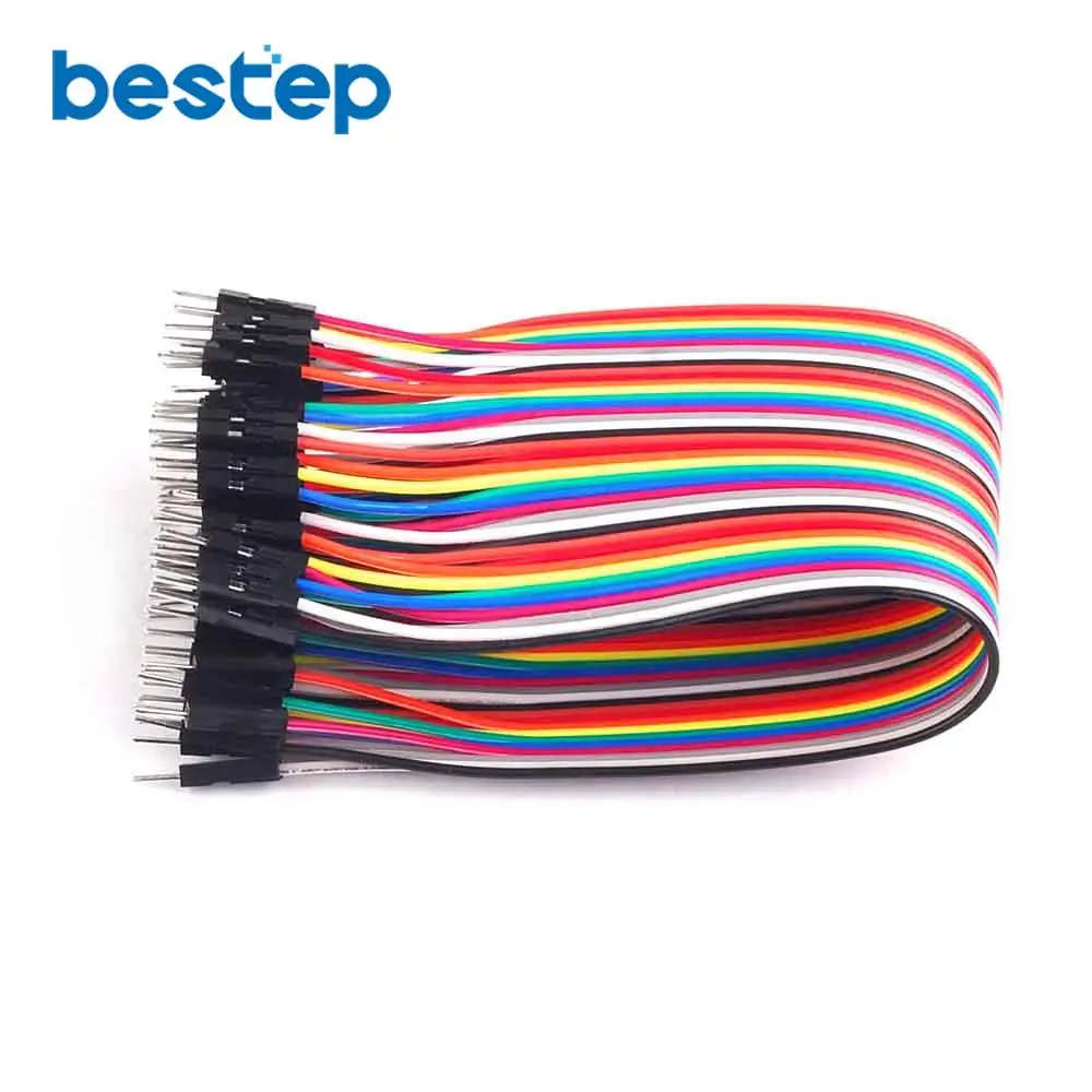 Кабель Dupont 40 шт. в ряд 21 5 см 2 54 мм 1Pin 1P перемычка Папа папа|40pcs dupont cable|jumper male to malecable |