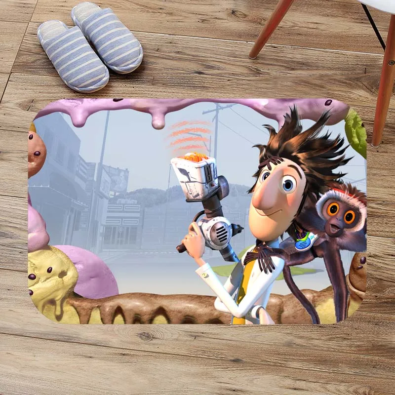 Пасмурный коврик для ванной и душа фланелевый впитывающий нескользящий входной