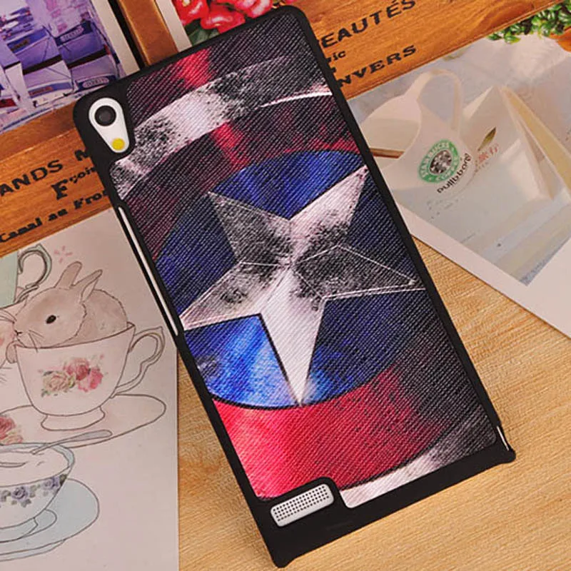 Huawei P 6 Case Cover 4.7 дюймов Black Plastic For Ascend P6 оригинальный Телефон Мультфильм Cover| |