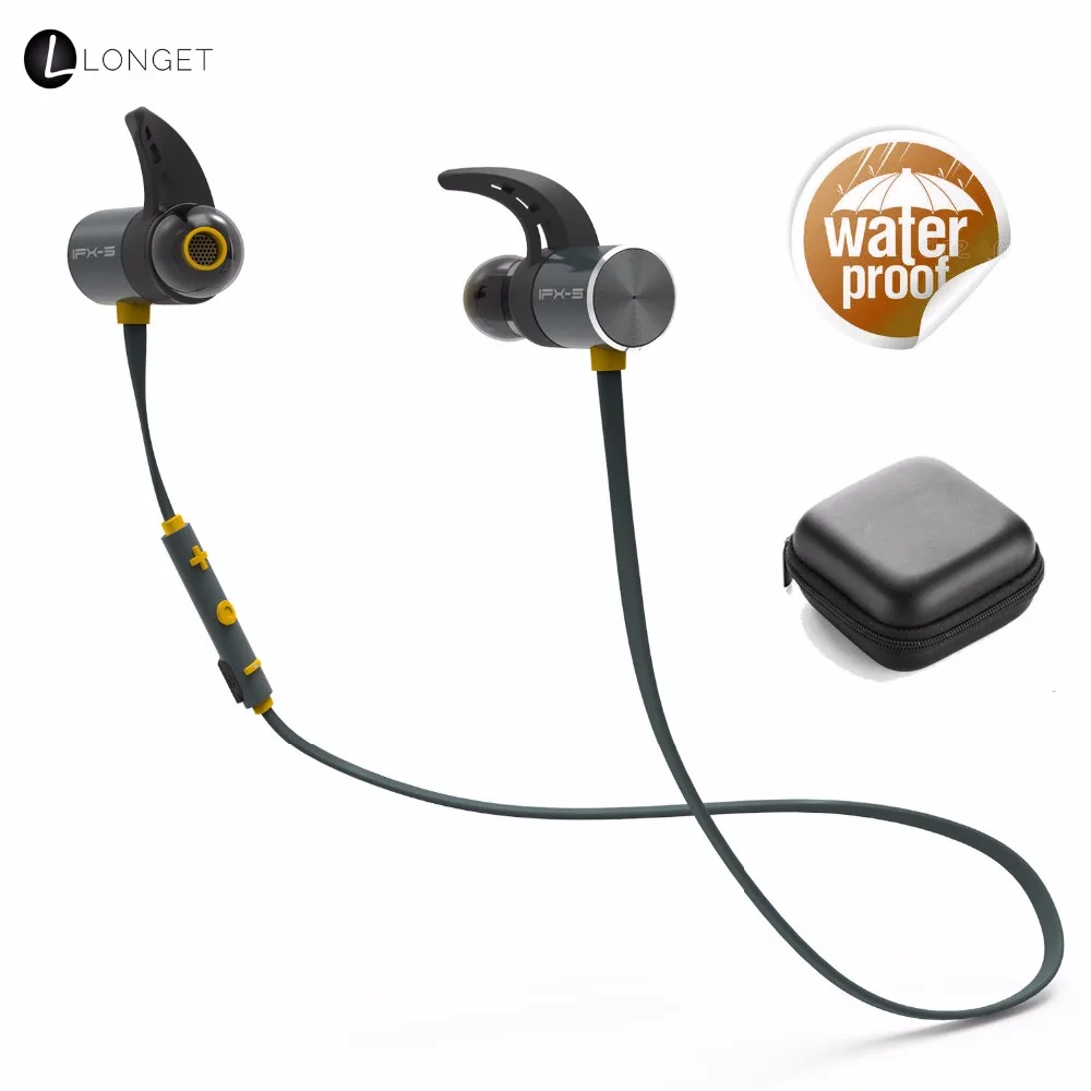 Беспроводной Bluetooth спортивные наушники в ухо с 8 часов воспроизведения IPX5