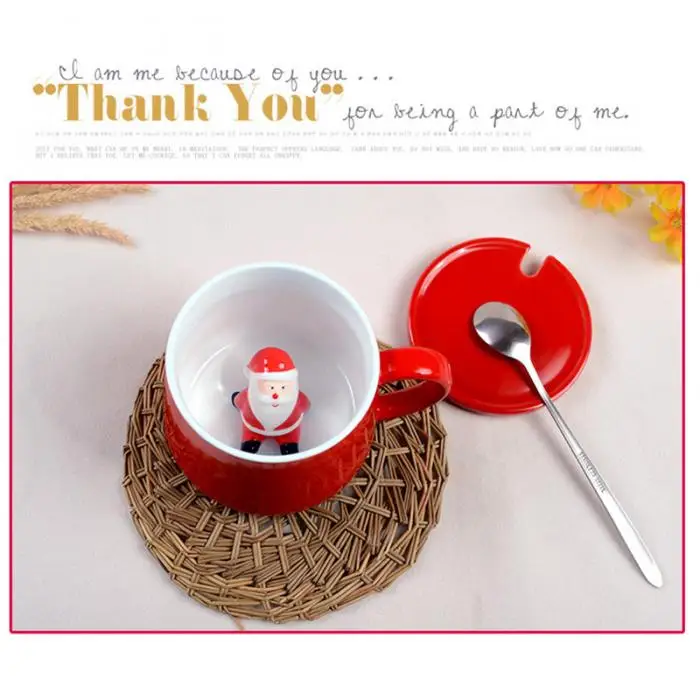 Christmas Cup Mug 3D Animal Ceramics Cute Cartoon For Coffee Milk Tea Home Office TT-best