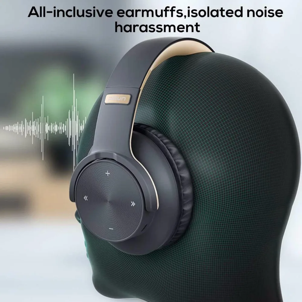 icun B8 Foldable Wireless bluetooth 5.0 Headphones Touchs 1000mAh Over Ear Bass Stereo Headset Fast Charging With Microphone | Электроника