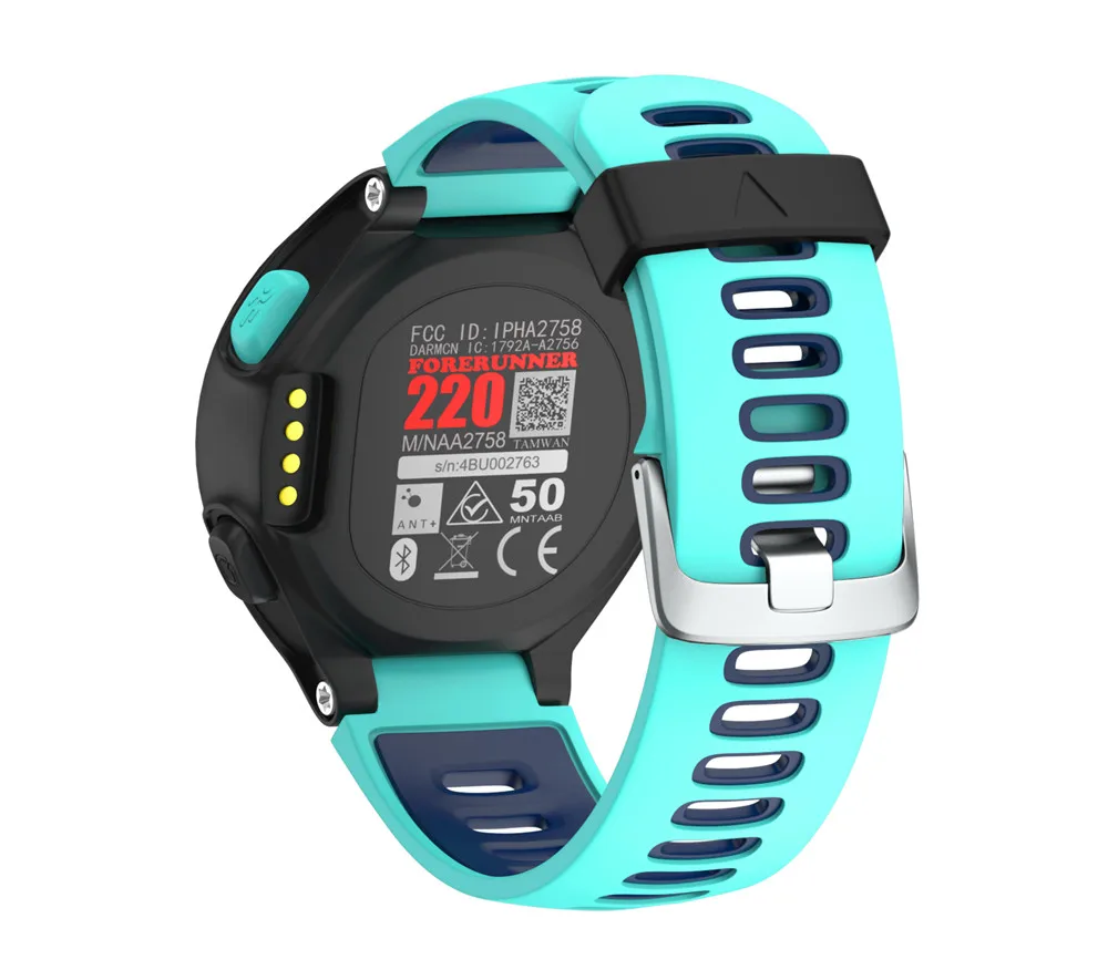На открытом воздухе спортивный силиконовый ремешок для смарт-часов Garmin forerunner 235 220 230 620 630 735XT ремешок для наручных часов Мягкий силиконовый чехол Чехол для мобильного телефона Garmin forerunner