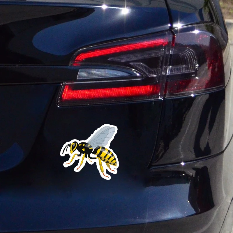 YJZT см интересный милый мультяшный Hornets цветной ПВХ автомобильный стикер