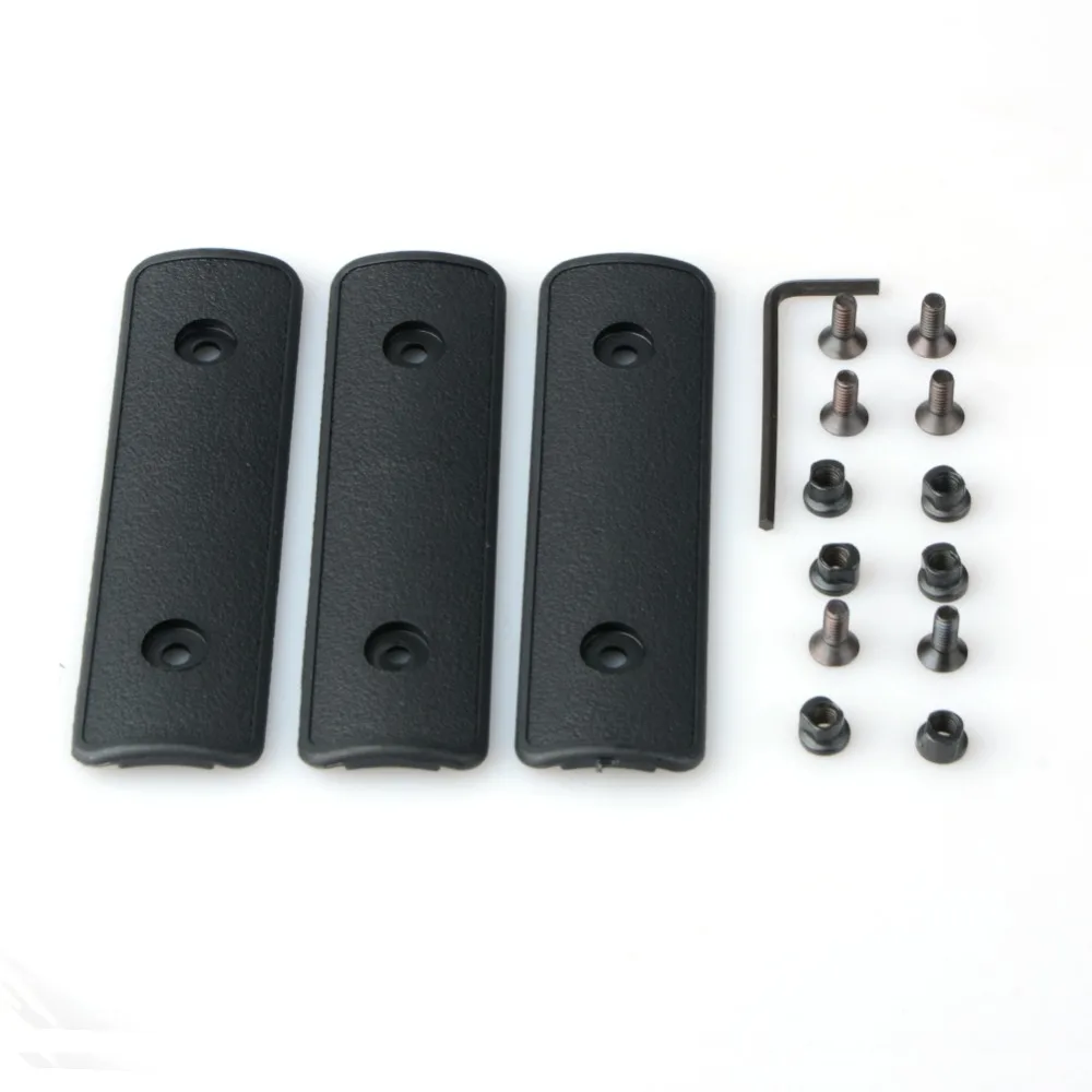 3 шт./компл. Тактический 4 &quotKeymod Rail Handguard Panel Cover Key Mod защитные полимерные Охотничьи