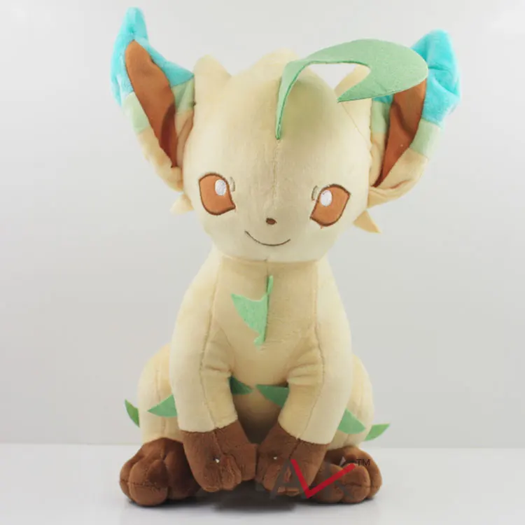 Leafeon Eevee Leafeon Espeon Umbreon Vaporeon Flareon Glaceon Jolteon Sylveon плюшевые игрушки мягкие чучело куклы 30 см 9 типов - Цвет: Leafeon