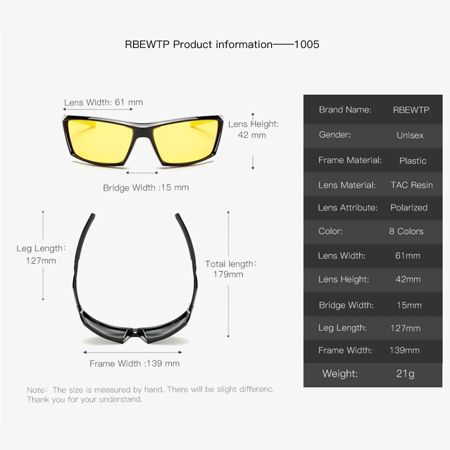 RBEWTP брендовые унисекс поляризованные солнцезащитные очки мужские зеркальные с