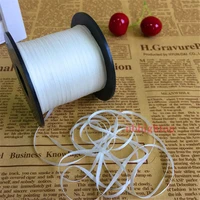 4mm 50m 100m per roll white genuine undyed white pure silk ribbon for embroidery and handcraft project free shipping