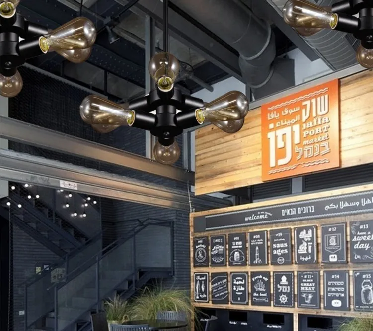 Винтажная Европейская кованая лампа Эдисона в стиле лофт креативный