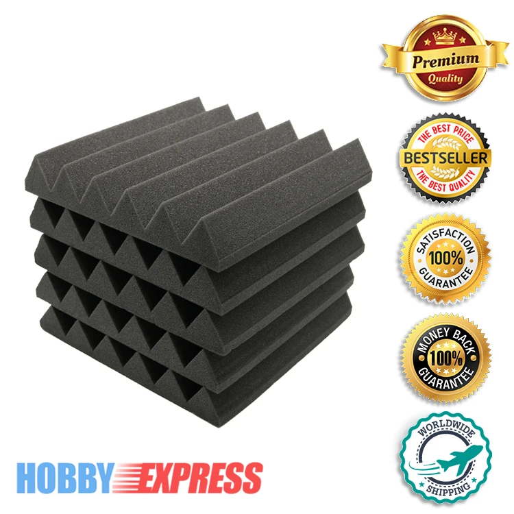 Arrowzoom звукоизоляция акустическая пена студийная панель клиновые плитки 48 шт. 19 6*19