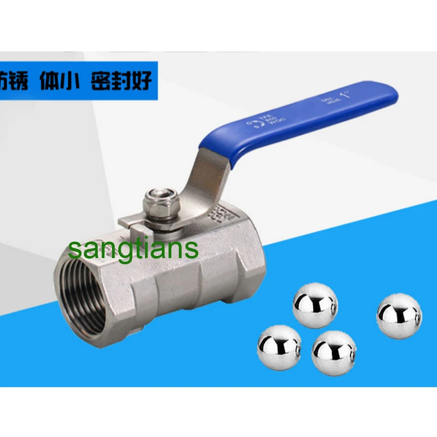 

1 1/2" DN40 Stainless Steel 1- Piece Ball Valve, SS304 ,Economical Water Valve ,stainless steel ball valve,ball valve DN20