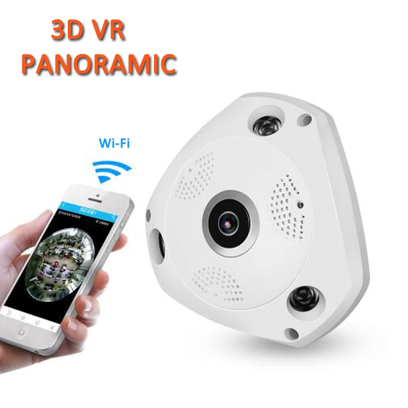 1.3MP 3D VR панорамная камера 1 44 мм HD Wifi рыбий глаз 360 градусов Мини Беспроводная IP