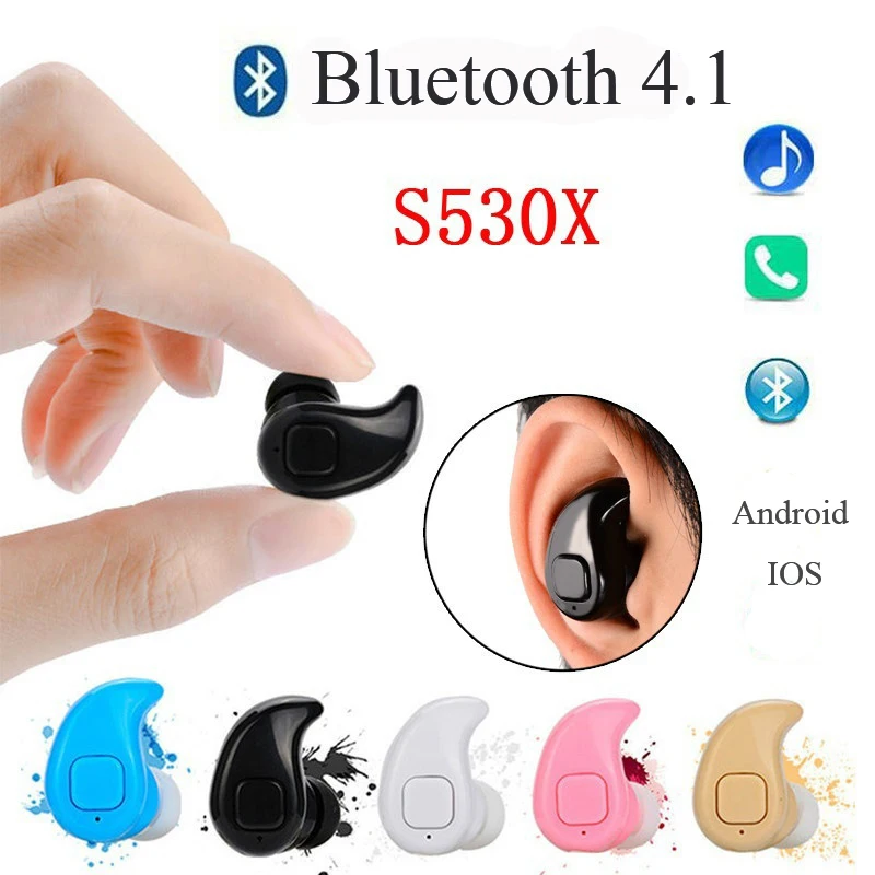 Водонепроницаемые беспроводные мини-наушники Bluetooth скрытая невидимая