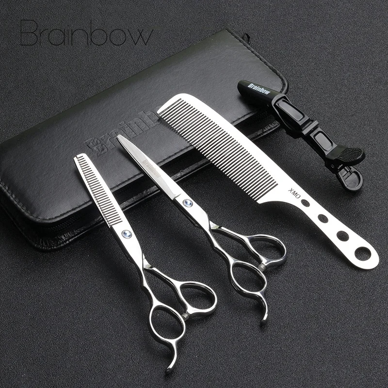 Brainbow 6 0 ' ножницы для левосторонних волос из нержавеющей стали 9cr13