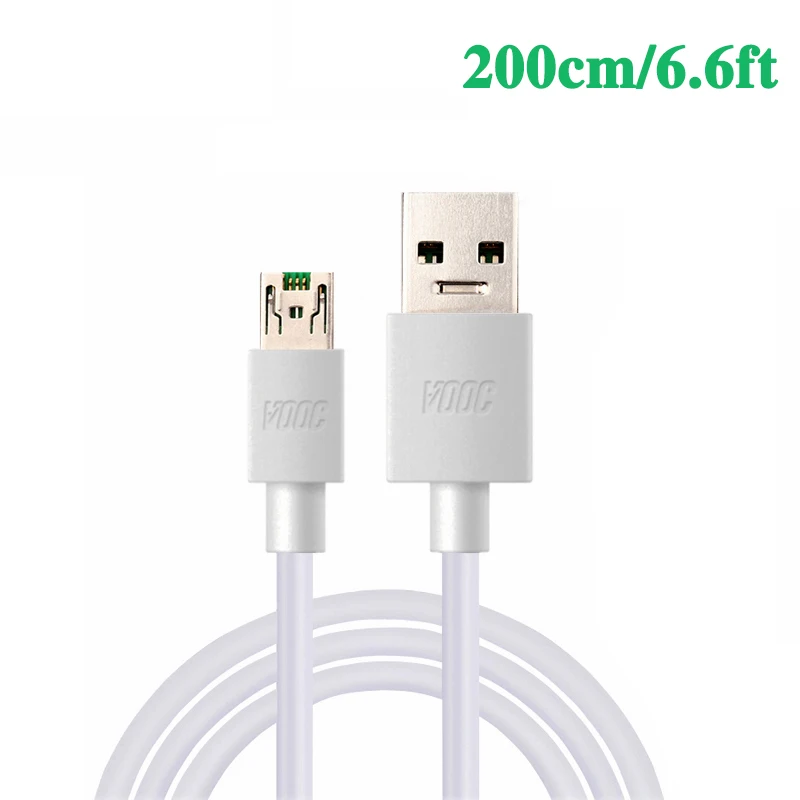 2m cable 3.3ft 4A зарядное устройство кабель для oppo R7S R7 R7T R7 R9 R9s плюс findе 7 N3 U3 F1 F3 плюс Neo7 F11 Pro мобильного телефона VOOC Кабель зарядного устройства - Тип штекера: 2m cable