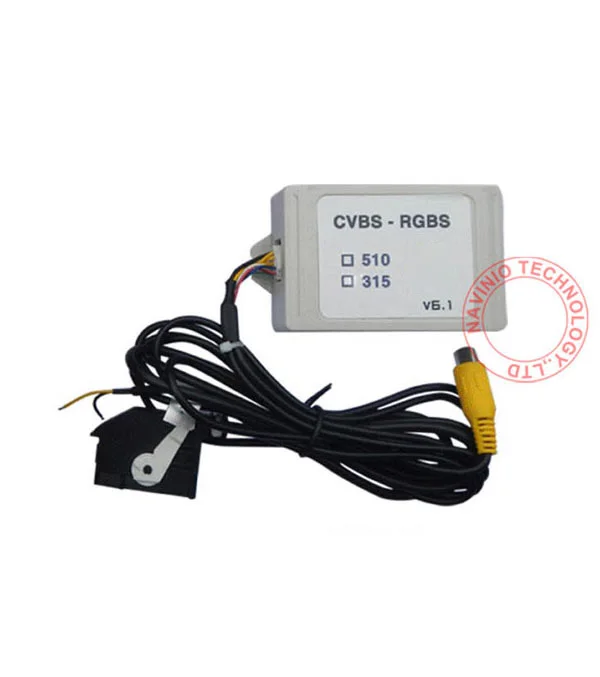 

RGB RNS315 RNS 510 RCD 510 box to AV Emulator CVBS Signal Converter Adapter For VW Passat CC Tiguan OEM flip Rear View Camera