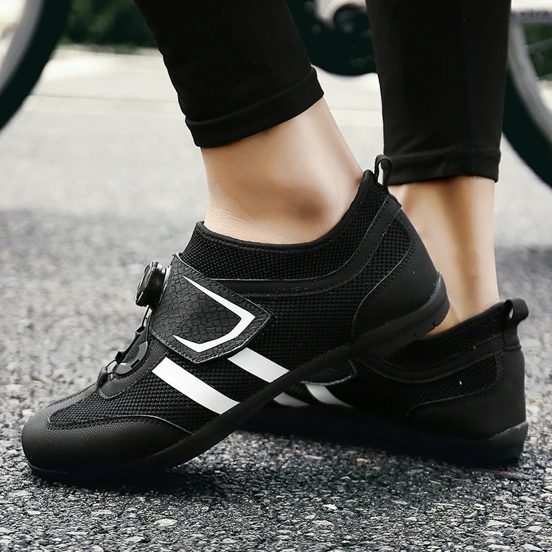 CUNGEL Men Road Bike Bicycle Shoes Anti-slip Breathable Cycling Shoes Triathlon Athletic Sport Shoes Zapatos Bicicleta