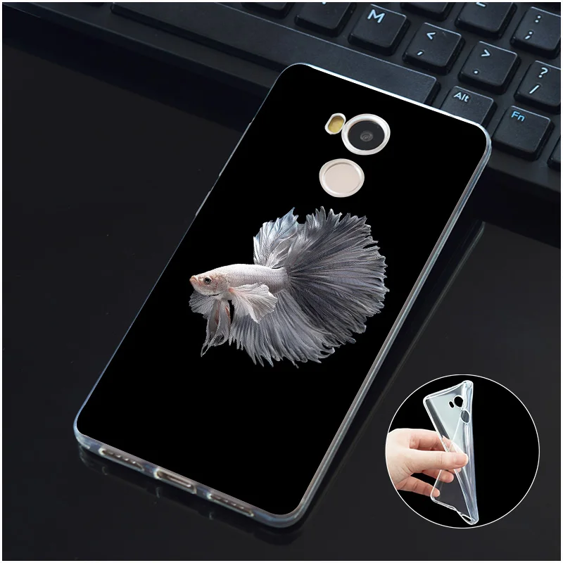 DREAMFOX M400 Betta Fish Мягкий ТПУ силиконовый чехол для Xiaomi Redmi Note 3 4 5 Plus 3S 4A 4X 5A Pro Global |