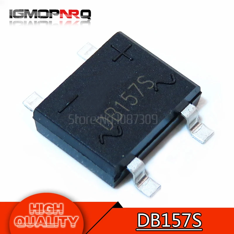 DB157S 20 штук DB107S DB107 DB207S DB207 DB157S 2A 1000V мостовые выпрямители 1A 1000V - Цвет: DB157S