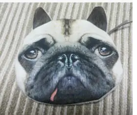 pug Кошелек для монет полный каталог животных 3D Печатный узор новая необычная сумка для собак с фабрики Мопс ткань мешок детский кошелек - Цвет: pug