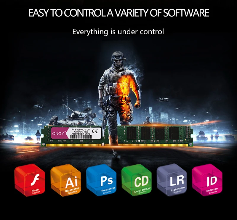 Оперативная память ONGY DDR3, 4 Гб, 1600 МГц, Настольная память, 240pin, 1,5 в, Новая Память DIMM для компьютера, оперативная память PC3L-1600U ddr 3 для Intel и AMD