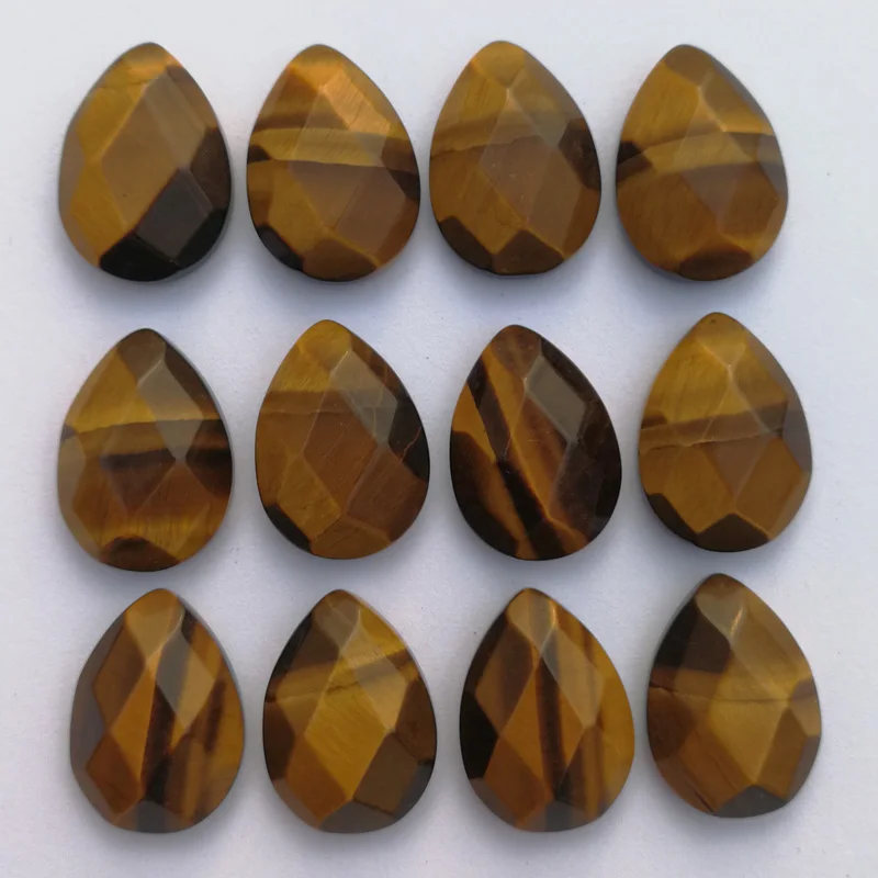 Wholesale fashion Hot sale natural tiger eye stone section bead for jewelry making 13X18MM 12Pcs/lot cab cabochon Ring accessori | Украшения