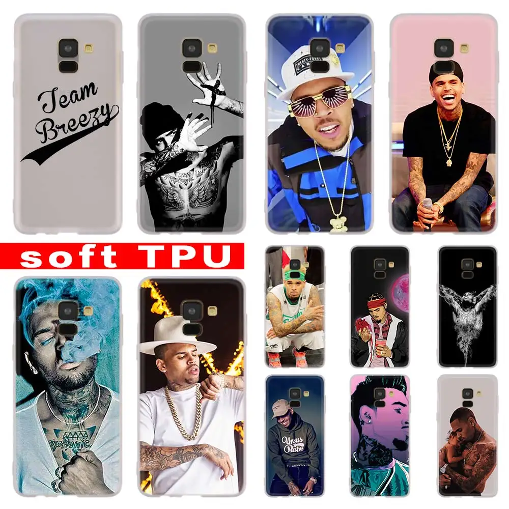 Chris Brown легкий Чехол для Samsung Галактики A12/A20/A51/A70/A20s/A21s/A32/A50/A50s/A42/A52/A72 5G A8 A7 A6 2018