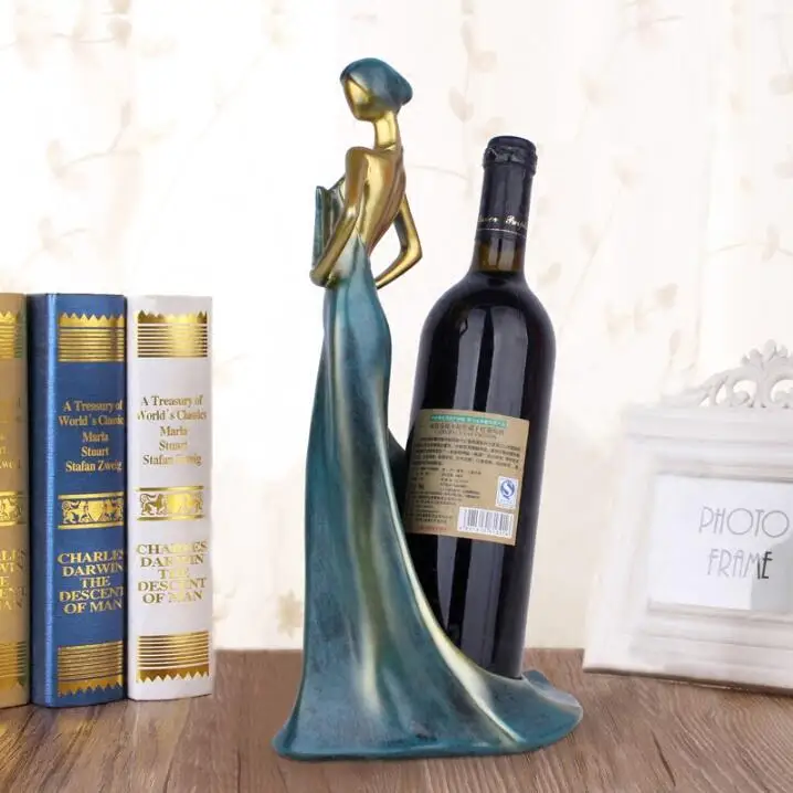 Современный минималистичный Винный Стеллаж Скульптура фигурка из смолы винный
