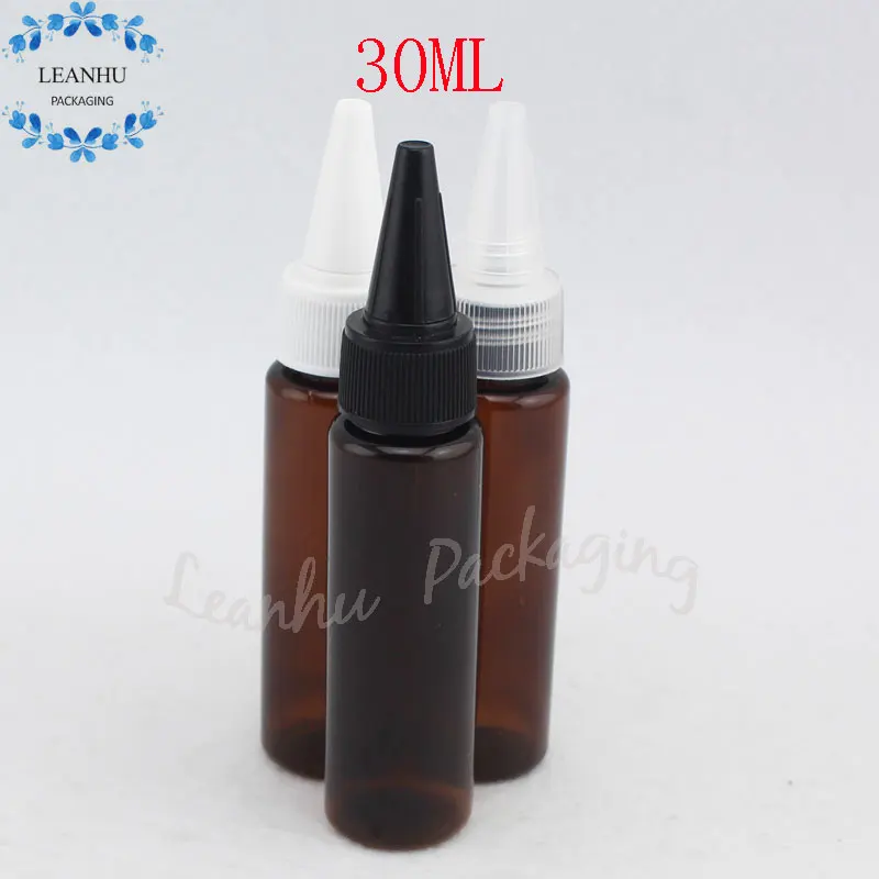 

30 мл пустой коричневый пластиковый флакон для шампуня, 30CC мини-контейнеры для проба, пустые косметические контейнеры, многоразовая дорожна...