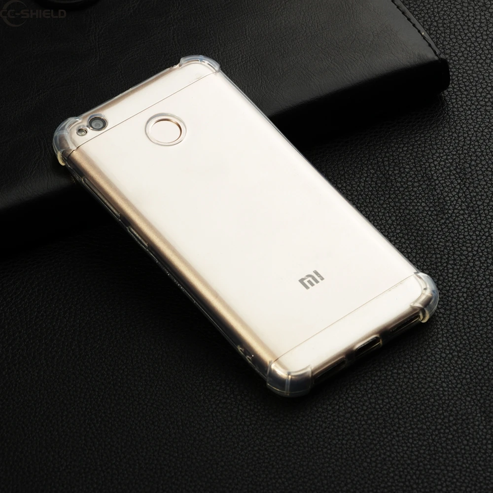 Мягкий чехол для Xiaomi Redmi 4X 4 X Redmi4X ультра тонкий прозрачный силиконовый X4 красный mi