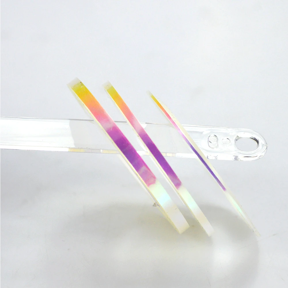 1 рулон 1mm2mm3mm голографическое искусство ногтей чередование ленты Сияющий лазер