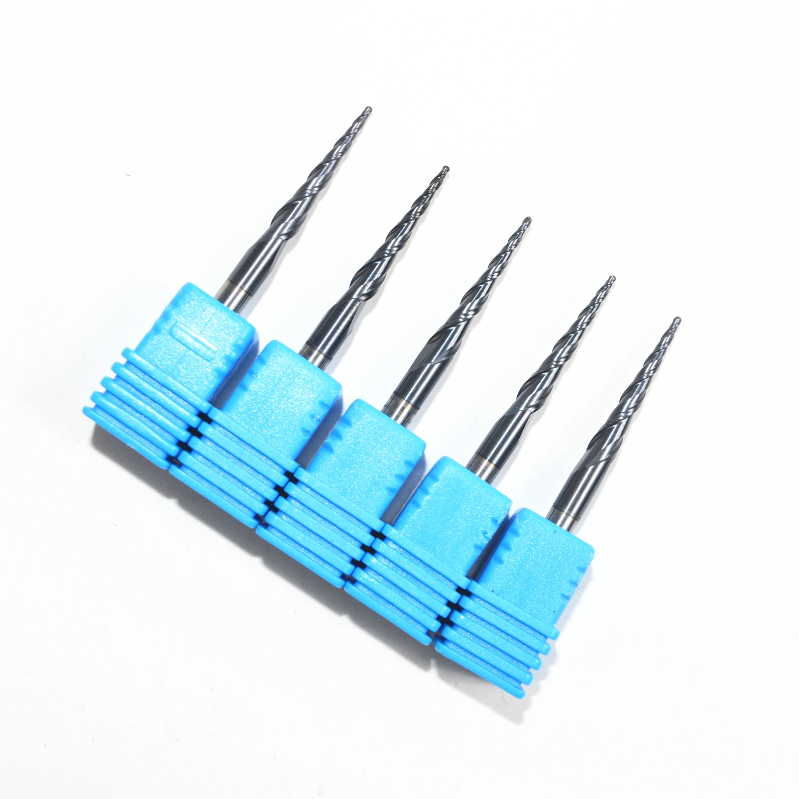 Бесплатная shipping-5PCS R0.5 * D4 20 5 50L HRC55 твердосплавные конусные концевые фрезы с