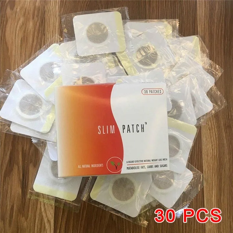 30pcs Магнитный абдоминальный пластырь для похудения, палочка для пупка, для похудения, для сжигания целлюлита, для сжигания жира в животе, JLRD - Color: 30pcs
