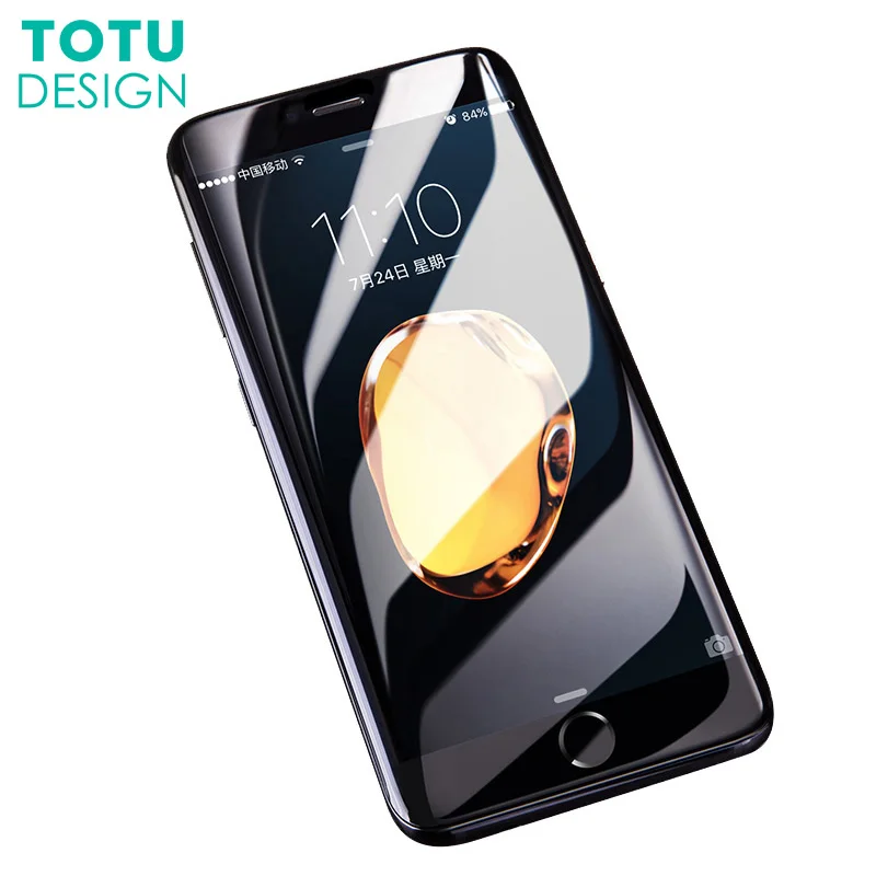 4D изогнутый Мягкий край протектор экрана для iPhone 8 7 Plus TOTU 0 23 мм Полное покрытие