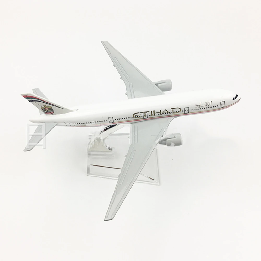 Самолёт в масштабе 1/400 самолёт Боинг 777 Etihad дыхательные пути 16 см модель самолета