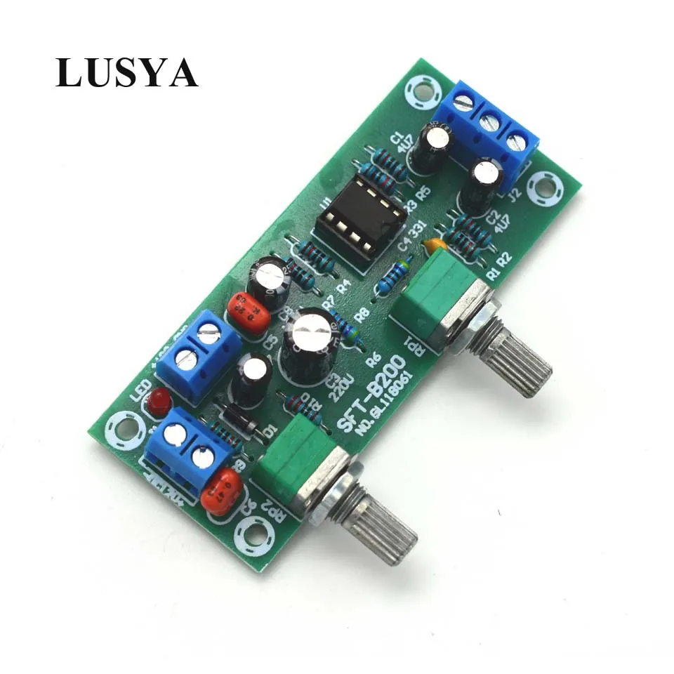Низкочастотный фильтр Lusya NE5532 низкочастотный сабвуфер с усилителем