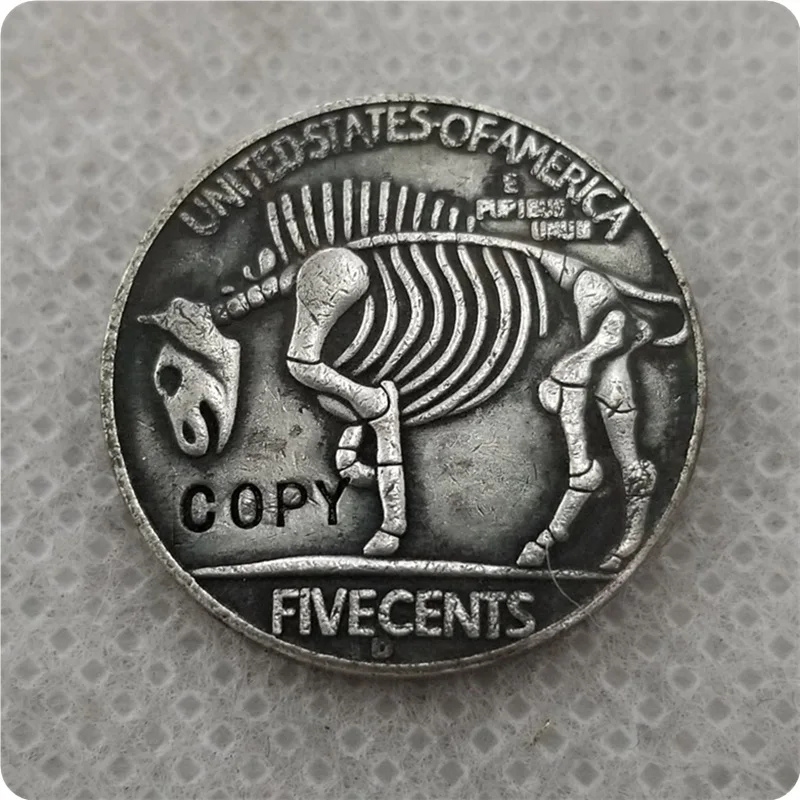 Хобо Никель Coin_Type# 55_1936-D с гравировкой в виде американского бизона из никеля копия монеты памятные монеты коллекционирования