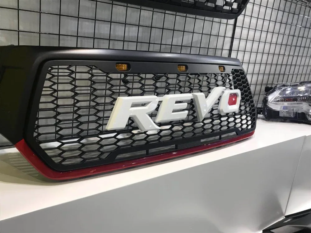 hilux pickup+ HILUX ROCCO ABS материал с светодиодный подсветкой передняя решетка