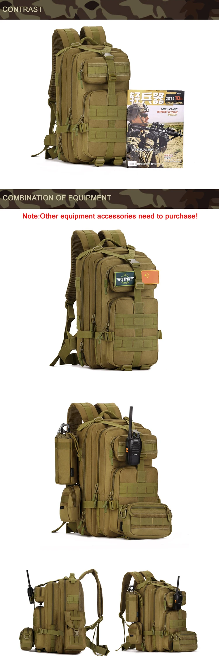 Высокое качество 40L MOLLE многофункциональные военные рюкзаки армейский тактический рюкзак Спортивная Сумка для путешествий кемпинга туризма