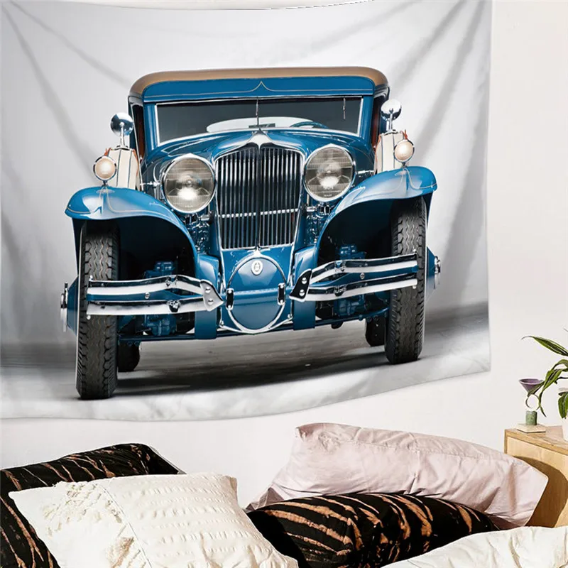 Macrame Wall Hanging Car Printed Large Tapestry Home Decor Bed Sheets Beach Cover Swimwear Blankets Yoga Picnic Mats for | Дом и сад